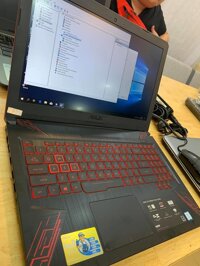 ASUS TUF GAMING FX504GE_FX80GE Cpu i7-8750H/Ram 16gb/ Ssd NVMe 240gb +Hdd 1000gb/ card vga rời GTX 1050Ti 4gb/ màn hình 15.6 FHD ips/ Windows bản quyền/likenew