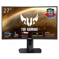 ASUS TUF Gaming VG27WQ Curved Monitor – 27″ WQHD, 165Hz, 1ms MPRT, FreeSync Premium, DisplayHDR 400
