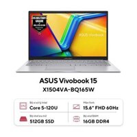 Asus VivoBook X1504VA-BQ165W, laptop Core 5 120U, RAM 16GB DDR4, SSD 512GB PCIe, màn hình 15.6 inch Full HD IPS, Windows 11, laptop văn phòng   Laptop Asus VivoBook X1504VA-BQ165W | Core i5 120U, 16GB RAM, 512GB SSD, Màn 15.6 inch FHD tại HACOM | Giá rẻ, trả góp 0%