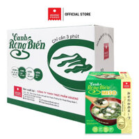 [ASUZAC] Thùng 12 Hộp Canh Rong Biển Miso Asuzac (50g x 12 hộp) - Súp Miso Rong Biển Ăn Liền Tiện Lợi