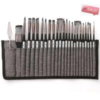 At 1 Bộ Nghệ Sĩ Tranh Bàn Chải Túi Bộ Tranh Nghệ Thuật Chuyên Nghiệp Bộ Đa Năng Nhật Ký Màu Nước Sơn Dầu Bộ Bàn Chải Quà Tặng Một