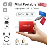 At 4TB / 2TB / 1TBGB Đĩa cứng di động Loại C USB3.1 SSD di động Ổ cứng thể rắn A