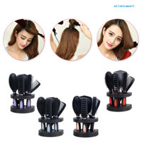 [At] Bộ 5 Lược Đệm Chống Tĩnh Điện Salon Bộ Tạo Kiểu Tóc Tại Nhà Có Gương