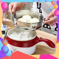 AT ca nấu mì điện hấp đa năng 2 tầng hàn quốc chính hãng bảo hành 12 tháng - nồi lẫu điện mini