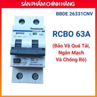 Át chống giật RCBO 50A, 63A Panasonic chính hãng