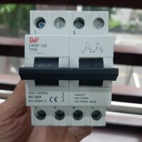 Át chuyển đổi 2 nguồn điện 100A LW cầu dao đảo chiều dạng Aptomat 100A LW