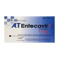 A.T Entecavir 1mg An Thiên 3 vỉ x 10 viên