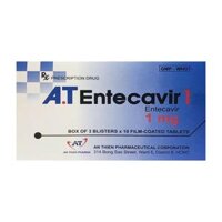 A.T Entecavir 1mg An Thiên 3 vỉ x 10 viên – Điều trị viêm gan B