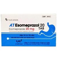 A.T Esomeprazol 20mg (H/100v) - Thuốc điều trị dạ dày viên nén bao tan ruột hộp 100 viên tiết kiệm của A.T Pharma
