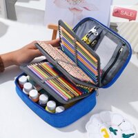 At Hộp Đựng Bút Chì Chống Thấm Nước Với 72 Màu Túi Bút Chì Dung Tích Lớn Phác Thảo Bút Chì Văn Phòng Phẩm Bảo Quản Sinh Viên Hộp Văn Phòng Phẩm A