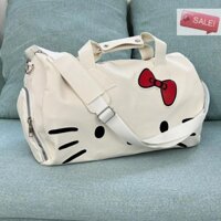 At Miniso Dung Tích Lớn Du Lịch Mang Theo Hành Lý Thiết Kế Túi Sang Trọng Dễ Thương Hello Kitty Chống Thấm Nước Túi Duffle Túi Xu Hướng Thời Trang A