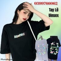 AT011 Áo Thun tay lỡ Tshirt Nữ Nam Unisex Chất Vải Thun Cotton in 3D bướm