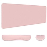 AtailorBird Gaming Mouse Pad Durable Stitched Edges Cloth Desk Mat & Ergonomic Memory Foam Filled Wrist Rest Set for Key