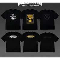 Ateez 2025 World Tour 'TOWARDS THE LIGHT: WILLY TO POWER' Áo thun Cotton Merch mùa hè dành cho nữ cổ tròn cổ điển ngắn tay