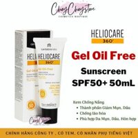 ✔️[Tem CTY] Kem Chống Nắng Heliocare 360° Gel Oil Free SPF50 50mL - Gel Chống Nắng Cho Da Dầu, Da Thường, Da Hỗn Hợp