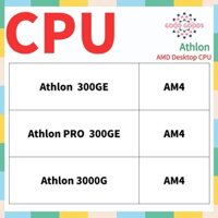 Athlon 300GE Athlon PRO 300GE Athlon 3000G AMD Athlon Bộ xử lý Ổ cắm CPU để bàn AM4 1331Pin