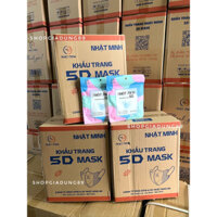 ⚡️THÙNG 500 CHIẾC_50 GÓI KHẨU TRANG 5D MASK NHẬT MINH KHÁNG KHUẨN TIỆN LỢI