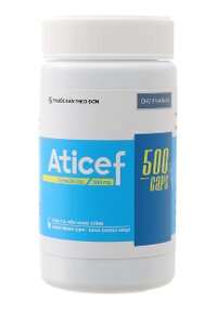Aticef 500mg caps(cefadroxil) – Điều trị nhiễm khuẩn chai 100 viên