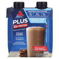 Atkins Plus Protein-Rich Shake Creamy Milk Chocolate 4 Shakes 11 fl oz (325 ml) Each