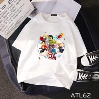 ATL62 Áo thun tay lỡ UNISEX hình anh hùng avengers