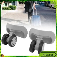 Atlases 1 Cặp hành lý Universal Wheel Wear Wear Kháng thay thế Bánh xe vali cho các sàn khác nhau (vàng hồng)