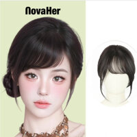 ​Tóc giả ​mái bay 3D TÓC THẬT ​kiểu xéo chia ngôi 3-7 ​phong cách ​Hàn Quốc ​dệt tay tự nhiên