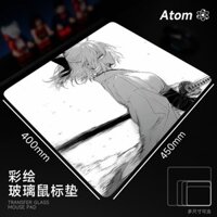 Atom Quang Điện Kính Chuột Pad Cường Lực Nâng Cấp Mịn FPS Chơi Game Bàn Pad Hộ Gia Đình Pad