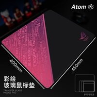 Atom Quang Điện Kính Chuột Pad Cường Lực Nâng Cấp Mịn FPS Chơi Game Bàn Pad Hộ Gia Đình Pad