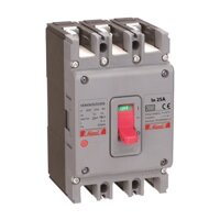 Atomat dạng khối, số cực 3P, điện áp 400-415V, dòng định mức 25A, dòng cắt ngắn mạch 25kA, MCCB 3P 25A 25kA