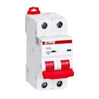 Atomat dạng tép, 2 cực, dòng định mức 32A, dòng cắt ngắn mạch 10ka, MCB 2P 32A 10kA