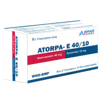 Atorpa – E 40/10 điều trị tăng cholesterol máu và phòng ngừa bệnh tim mạch