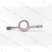 ATS_Xi phong inox 304-ống giải nhiệt, xi phông inox 2 đầu ren ngoài, xi phong gắn đồng hồ