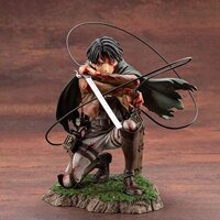 Attack On Titan Anime Figure Artfx J Levi Ackerman Action Figure Package Ver. PVC Action Figure Toys Collection Model Doll Gift (Artfx J Levi(No Box))