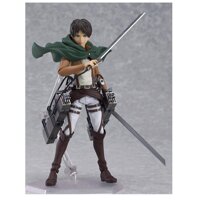 Attack On Titan Anime Figure Artfx J Levi Ackerman Action Figure Package Ver. PVC Action Figure Toys Collection Model Doll Gift (Eren 207(No Box))