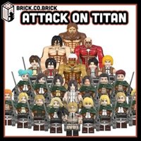 Attack on Titan Đại chiến Titan Khổng Lồ Đồ chơi Lắp ráp Mô hình Levi Mikasa Shingeki no Kyojin Eren Yeager S1-19