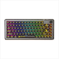 Attack Shark K75 81 Keys Transparent Mechanical Keyboard Wired RGB Hot-Swappable Dual ISSP Sound Deadening Gaming Esport