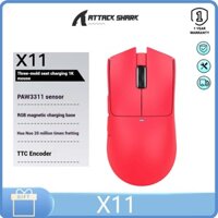 Attack SHARK X11 Chuột ba chế độ Chơi game esports Chuột tiện dụng nhẹ có tuổi thọ pin dài