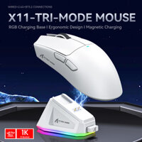 Attack Shark X11 Chuột Không Dây Paw311 22000DPI Buletooth Ba Chế Độ Rgb Đế Sạc Nhẹ Trò Chơi Điện Tử Chuột Laptop