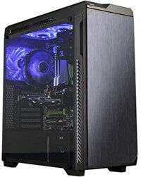 ATX Mid Tower Computer ZY-94 PC Computer Case with Tempered Glass, Pre-Installed RGB Fan with 10 Backlit Modes and LED Light Strip, 240mm AIO and 4...