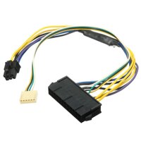 ATX PSU Power Cable 24P to 6P for HP Z220 Z230 SFF Mainboard server Workstation Black