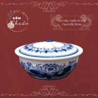 Âu Bát có nắp rồng, sen đựng cơm, canh bày ban thờ phong thủy cúng gia tiên gốm Chuẩn sứ Bát Tràng