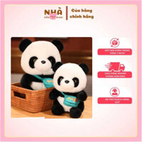 ấu Bông Gấu Trúc Đeo Túi Xanh Nhà Gấu Xinh