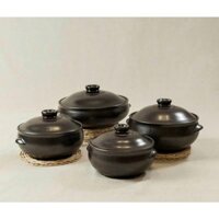 Âu Sứ/Thố Sứ Có Nắp Đen/Vàng 5 Size Nồi Sứ Kho Cá/Đựng Canh/Đựng Cơm/Cháo Dùng Được Bếp Gas/Bếp Hồng Ngoại