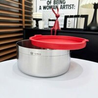 Âu Thố Inox Có Nắp Khít Đựng Thực Phẩm 16cm LK16 20cm LK20, Âu Đựng Lunkai Chính Hãng