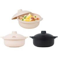 Âu thố tròn có nắp 1L nhựa VIỆT NHẬT 6419 - Dáng nồi đất, mặt ngoài nhám