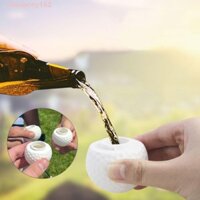Aubreyb 3 Chiếc Golf Hình Bóng Bắn Kính, Có Thể Tái Sử Dụng Có Nắp Cốc Rượu, Mới Lạ Mô Phỏng Nhựa Trắng Cốc Uống Quà Tặng