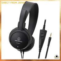 Audio-Technica ATH-350TV wired headphones for TV with volume controller, black color