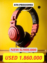 Audio-Technica ATH-PRO500MK2 – Tai nghe kiểm âm cũ giá rẻ chuẩn DJ chuyên nghiệp