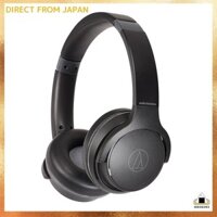 Audio-Technica ATH-S220BT BK Wireless Headphones, Bluetooth, Up to 60 hours of playback, Fast charging, Low latency mode, Multi-point support, Thin profile, Domestic genuine product, ATH-S220BT BK Black