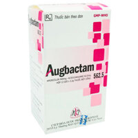 AUGBACTAM 562,5mg (Amoxicillin và Acid clavulanic) Mekophar – Điều trị nhiễm khuẩn đường hô hấp (hộp 12 gói x 3,2g)